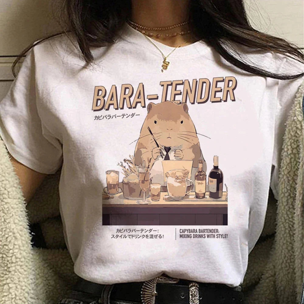 T-shirt z kapibarą Antlia-lauranapl.com