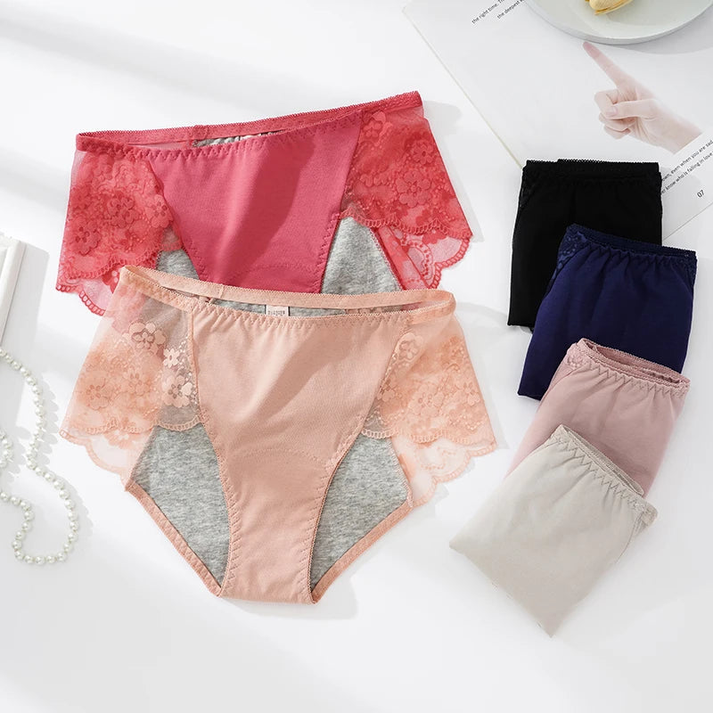 Figi menstruacyjne z koronką Camelopardalis-lauranapl.com