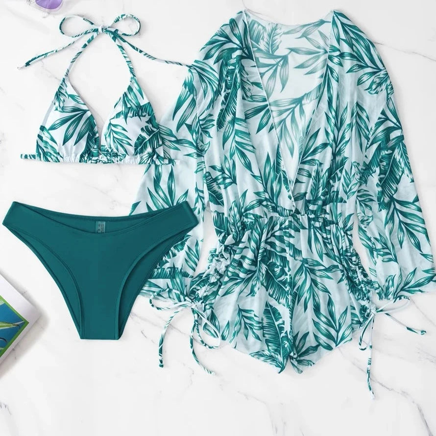 Zestaw plażowy kombinezon + bikini Microscopium-lauranapl.com