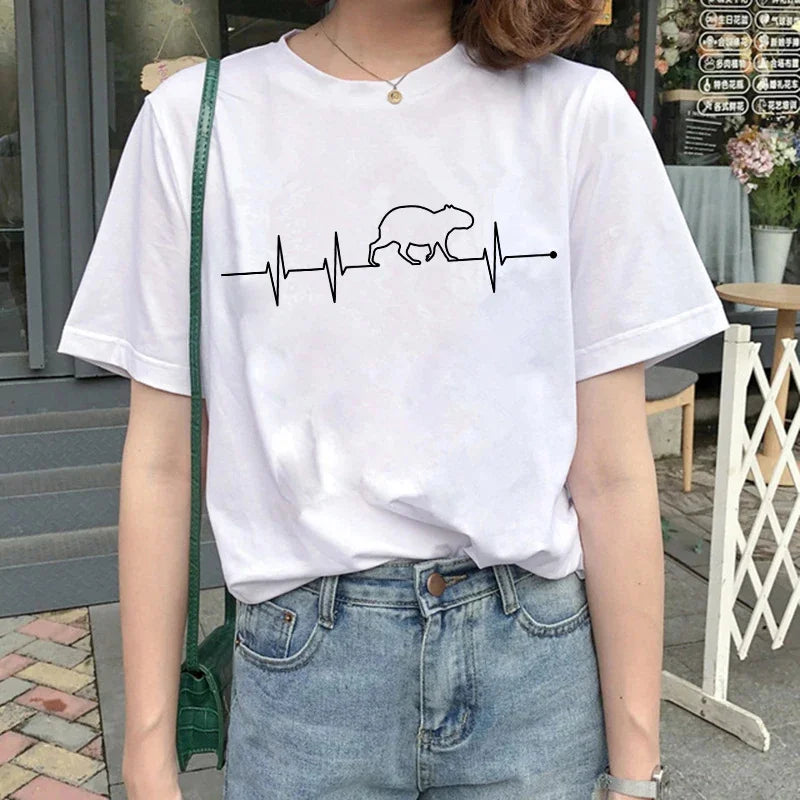 T-shirt z kapibarą Andromeda-lauranapl.com