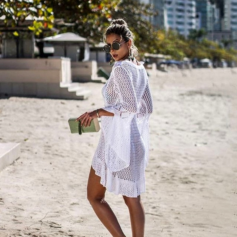 Szydełkowe kimono plażoweCassiopeia-lauranapl.com