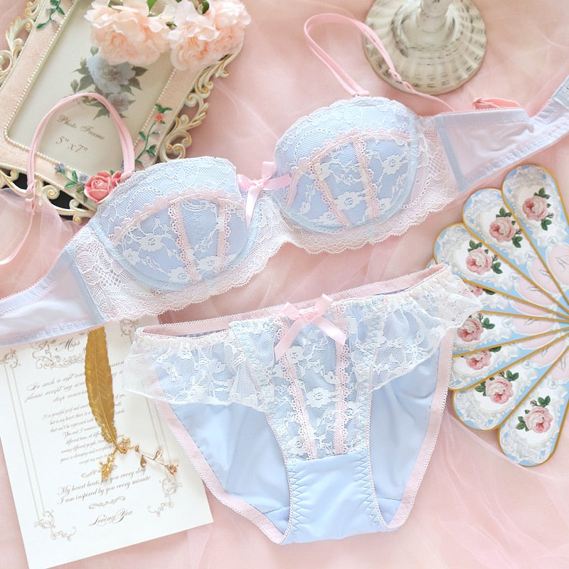 Sensualny komplet bielizny z koronką Vela-lauranapl.com