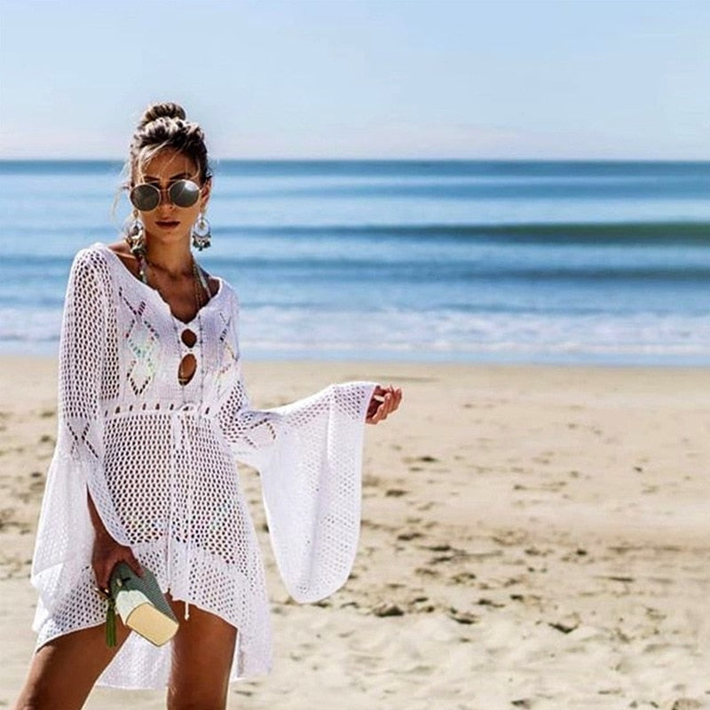 Szydełkowe kimono plażoweCassiopeia-lauranapl.com