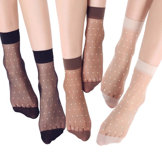 Cienkie skarpetki w kropki 10-pakChamaeleon-lauranapl.com