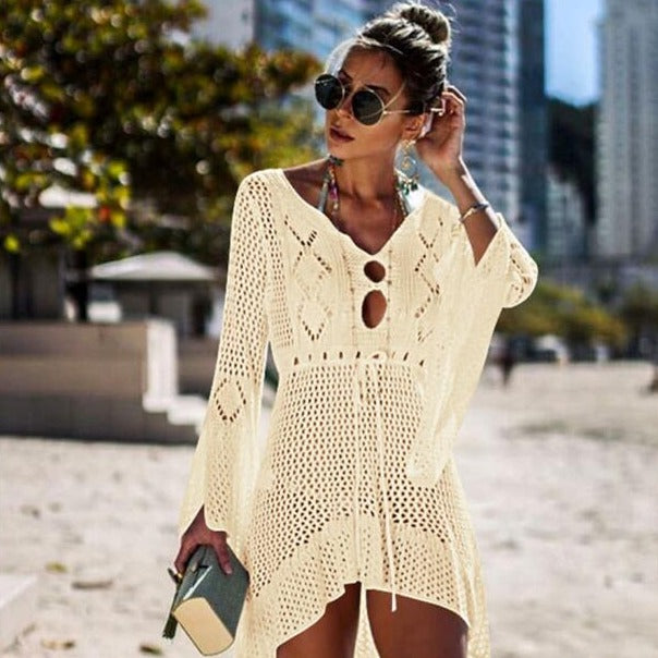 Szydełkowe kimono plażoweCassiopeia-lauranapl.com