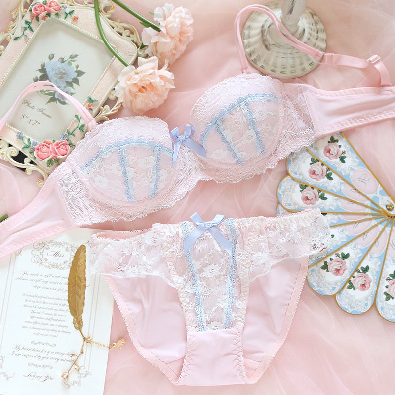 Sensualny komplet bielizny z koronką Vela-lauranapl.com