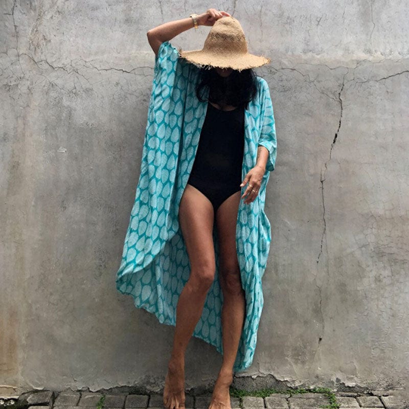 Długie kimono plażoweUrsa Maior-lauranapl.com