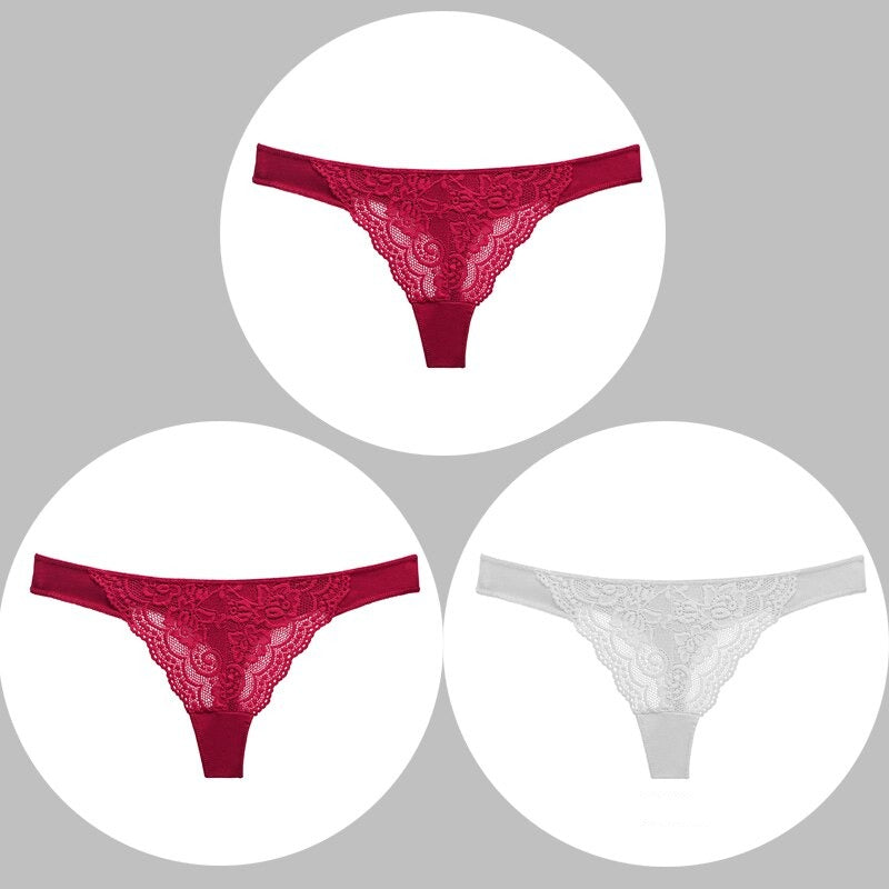 Stringi z koronką 3-pakDraco-lauranapl.com