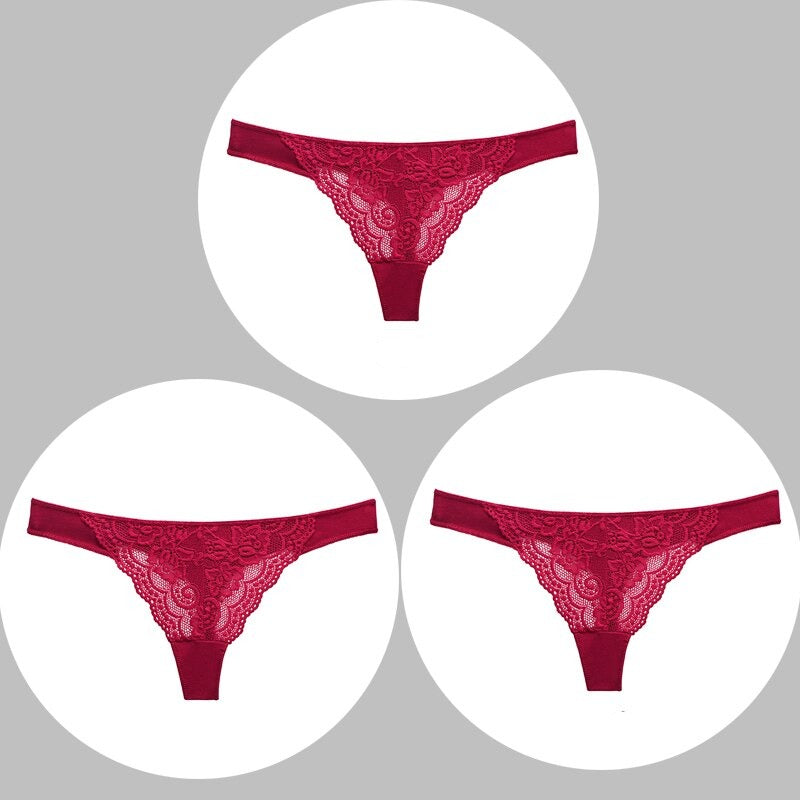 Stringi z koronką 3-pakDraco-lauranapl.com
