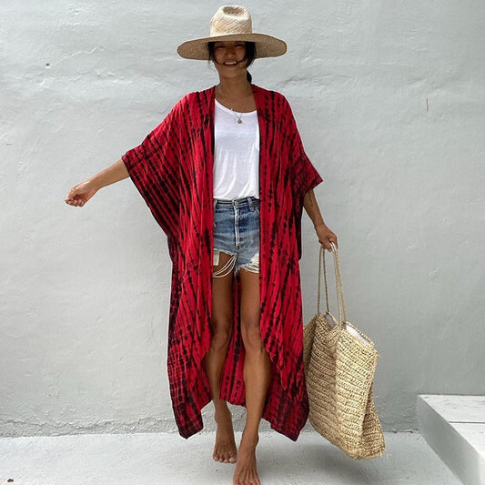 Długie kimono plażoweTriangulum Australe-lauranapl.com