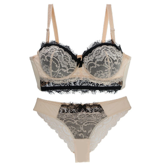 Koronkowy komplet bielizny PUSH UP Plus SizeGrus-lauranapl.com