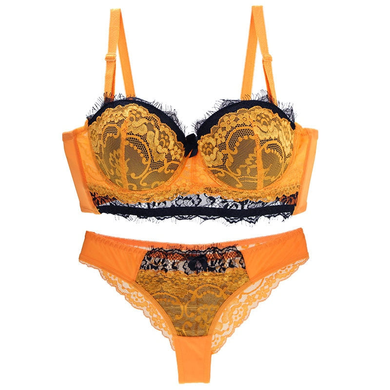 Koronkowy komplet bielizny PUSH UP Plus SizeGrus-lauranapl.com
