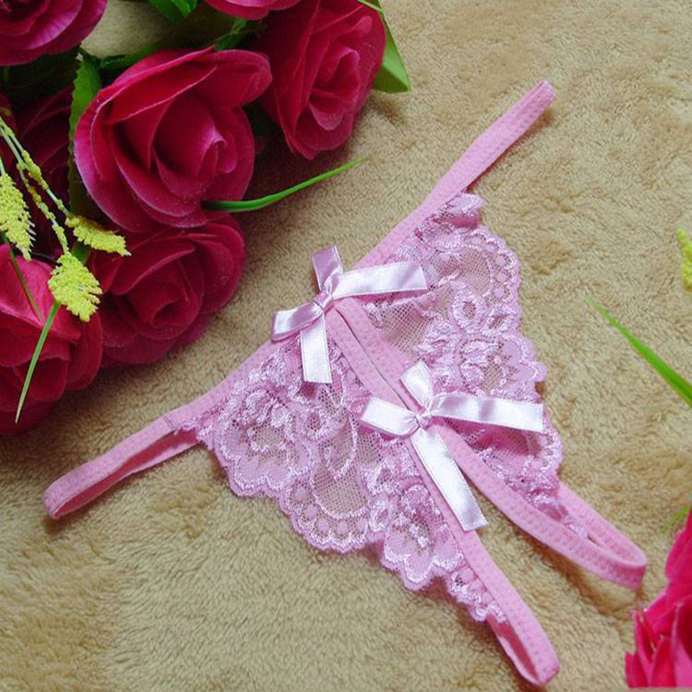 Koronkowe stringi z rozcięciemBootes-lauranapl.com