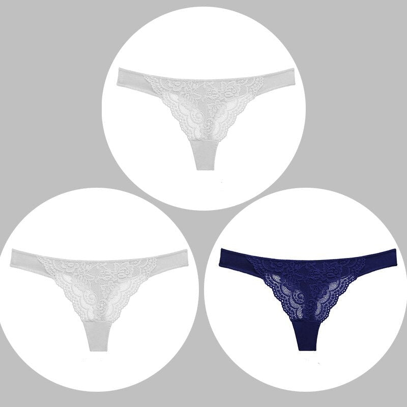 Stringi z koronką 3-pakDraco-lauranapl.com